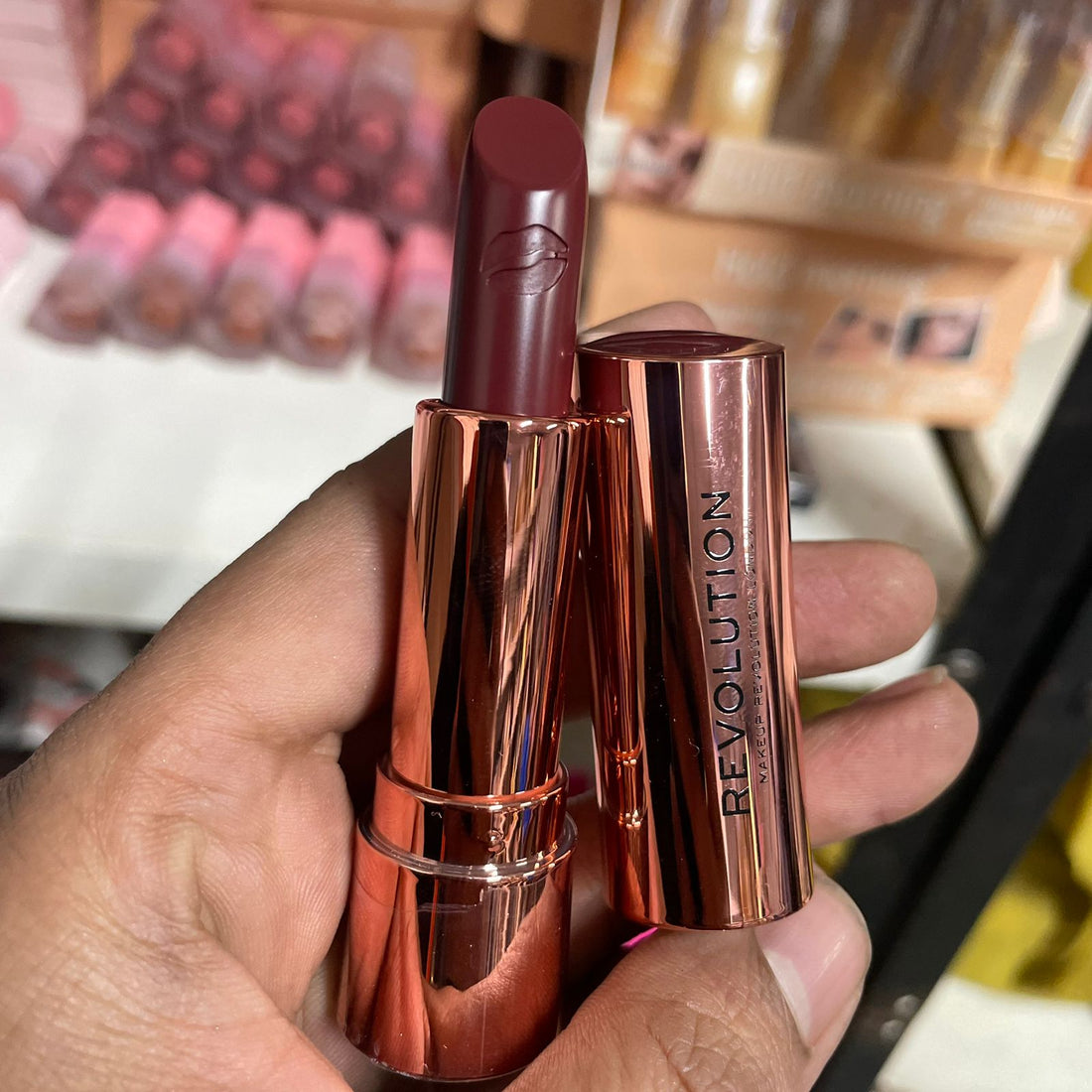 Makeup Revolution London Satin Lipstick – High-Pigment Velvet Finish